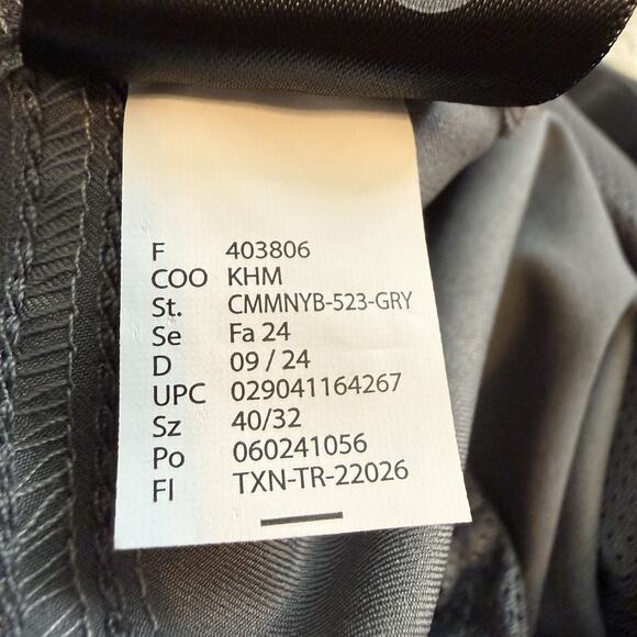 Marc New York Marc Jacobs Mens Casual Gray Pants Size 40/32 Work Comfort Stretch - Picture 6 of 12